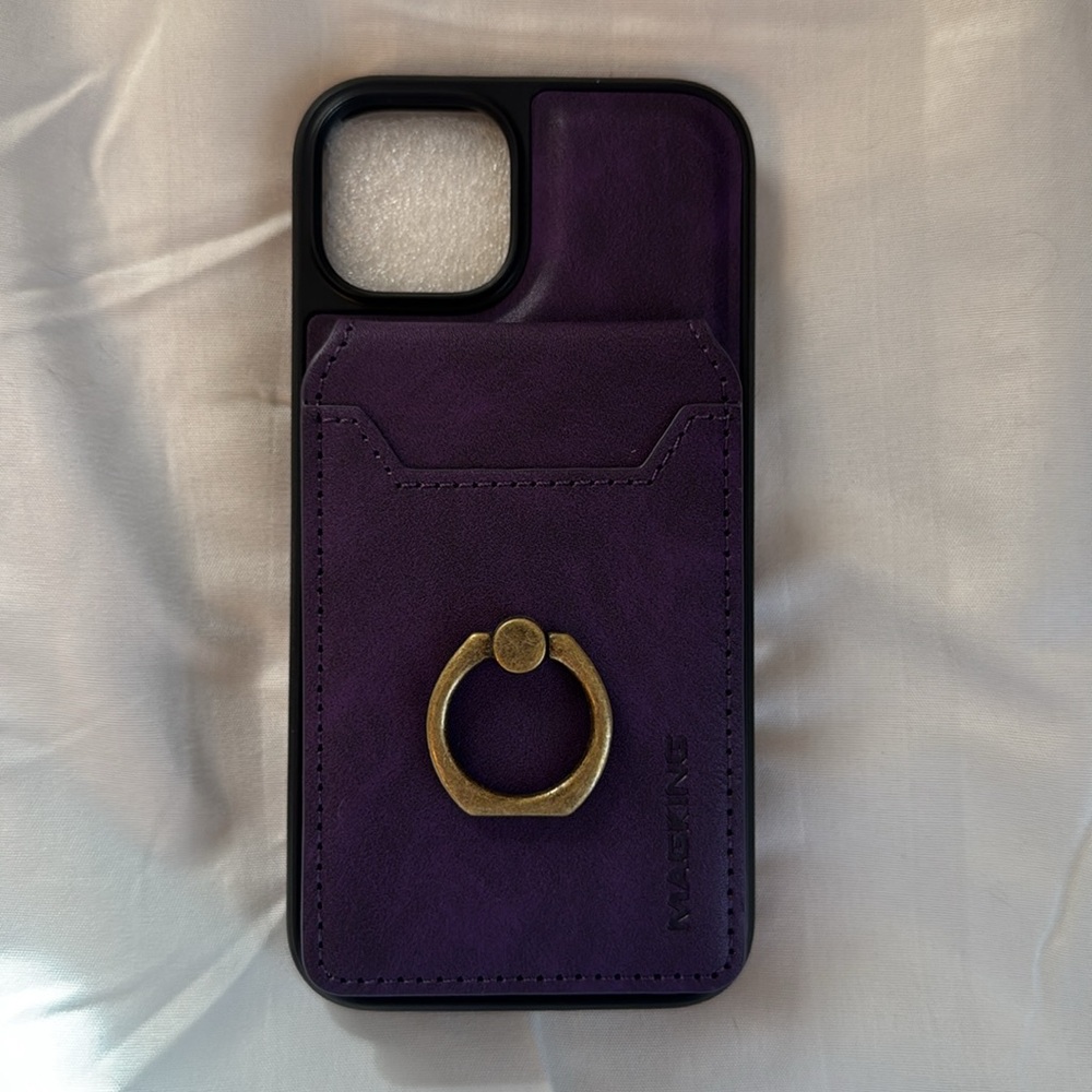 Wallet Case for iPhone 14 - Purple